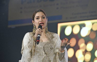 Burdwan, Purba Bardhaman District, West Bengal (India) - 28.01.2025: Indian actress Tamannaah Bhatia was present as the chief guest at the inaugural ceremony of 