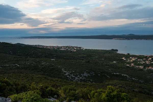 Spectacular Sunset Dalmatian Pearl Island Pasman Croatian Island Idillic Summer — Stock Photo, Image