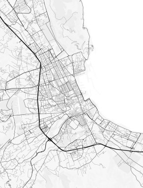 Palermo, İtalya. Posterler, baskılar, duvar kağıtları ve ev dekorasyonu için mükemmel. İlgili yerler, yollar, paralı yollar, nehirler, dağlar, parklar vs. hakkında bilgi içerir