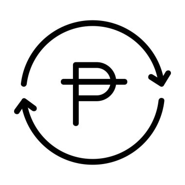Philippine Peso Conversion or Exchange Icon