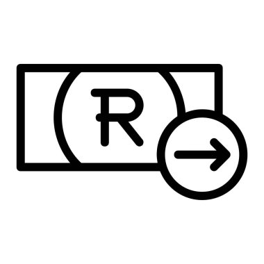 Send South African Rand Money Icon