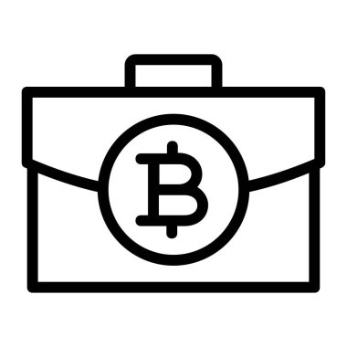 Suitcase with Thai Baht Icon 