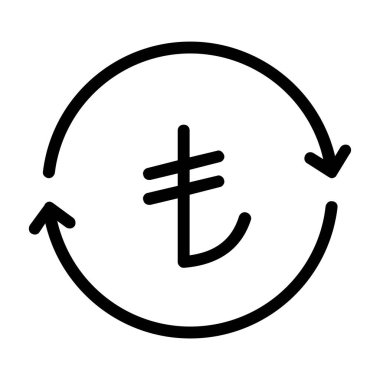 Turkish Lira Conversion or Exchange Icon