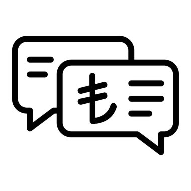 Consultation or Discussion Related to Turkish Lira Icon