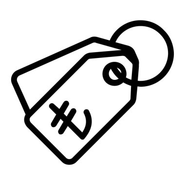 Turkish Lira in Discount Tag Icon