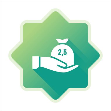 Zakat or Islamic Giving Icon clipart