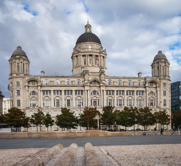 stock image Port of Liverpool Building. One of the famous 