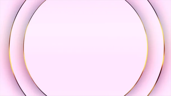 Pembe lüks daire arka planı ve altın 3D çizim