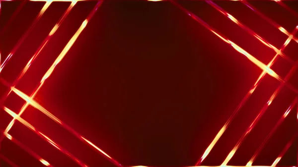 Abstract VJ neon lights dance background, red theme. Party background 3d illustration