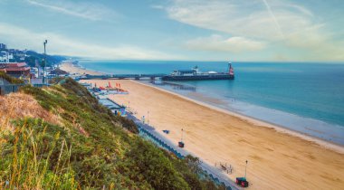 Bournemouth Beach Dorset, Crowded Beach England United Kingdom