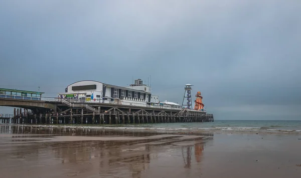 Bournemouth pier during early morning in Dorset, England