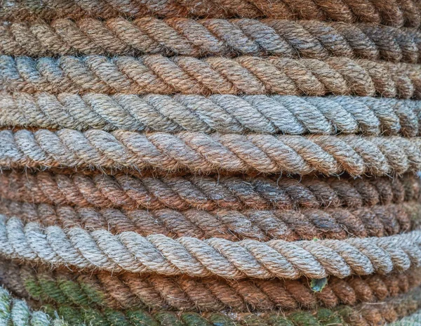 arka plan doku olarak gemi halatları rulo