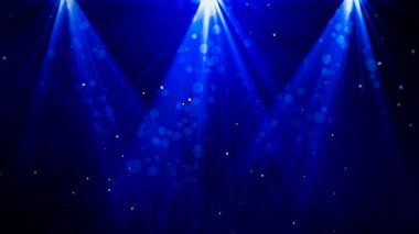 Mavi, kırmızı, turuncu, pembe, sarı arka plan gece performansı için spot ışıkları: soyut Noel