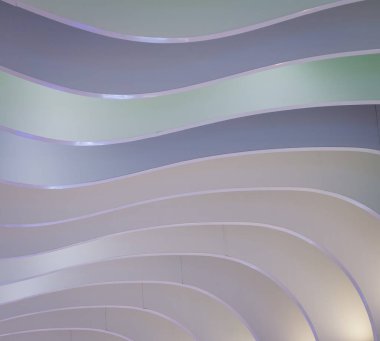 Londra, İngiltere 'de Soft Pastel Renkleri Stadyumu ile Soyut Mimari Tasarım