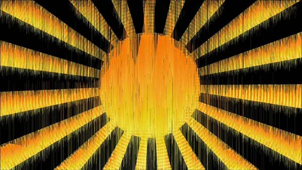 Parlayan çizgileri olan canlı güneş patlaması tasarımı