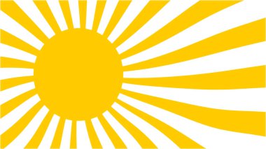 Parlak ve canlı bir geometrik güneş patlaması tasarımı. Sarı çizgiler yayıyor. Yaz temaları, arkaplanlar veya enerjik görsel içerik için ideal.