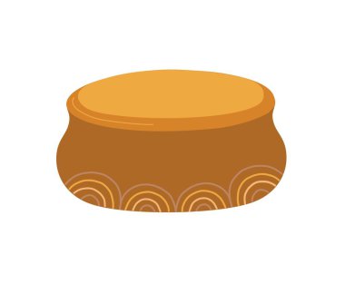 Bonsai ağacı vektör illüstrasyonu için dekoratif saksılar, evcil çiçekler basit çizgi film tarzı nesneler, basit düz stil Japon geleneksel kültür unsuru