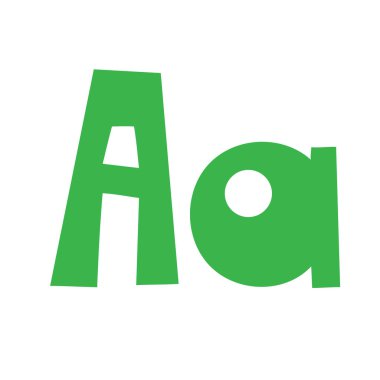 Karalamalı oyuncu bir harf. Büyük, küçük, renkli çizgi film tarzı komik, İngiliz alfabe vektör çizimi, çok renkli yazı tipi harfleri, semboller, şirin moda dekoratif harfler.