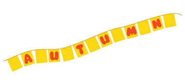 Sonbahar kiraz kuşu ve dekoratif tatil tasarımı unsuru Şükran Günü için dekoratif dekor vektör çizimi ya da geleneksel hasat etkinlikleri, çocukların doğum günü partileri