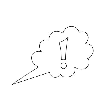 Konuşma balonu ikonu karalama vektör illüstrasyonu, planlayıcı, kurşun günlüğü, Aziz Valentine dekor, konuşma illüstrasyonunun grafik unsuru, hikaye, çizgi roman tasarımı