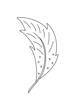 Tüy eskiz basit el çizimi sanat çizimi, kabile etnik mistik ruhsal taslak çizimi