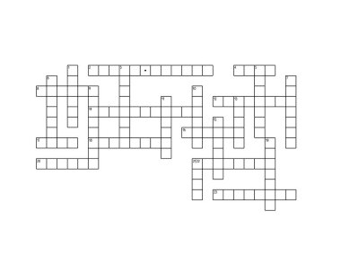 Boş bulmaca ızgarası, bilmece, eğitim ya da boş zaman oyunu için doldurulacak boş şablon kareleri, herhangi bir kelime bulmacası yapmak için kullanılmaya hazır