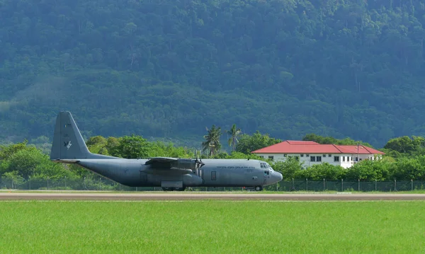 Langkawi Μαλαισία Μαΐου 2023 Lockheed 130H Hercules M30 Tudm Της — Φωτογραφία Αρχείου
