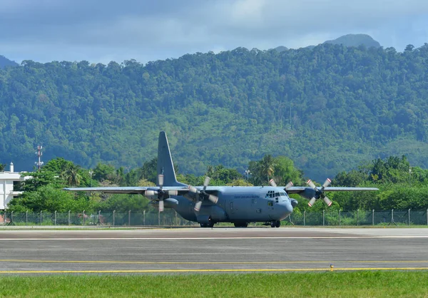 Langkawi Malajzia 2023 Május Lockheed 130H Hercules M30 Tudm Malajziai — Stock Fotó