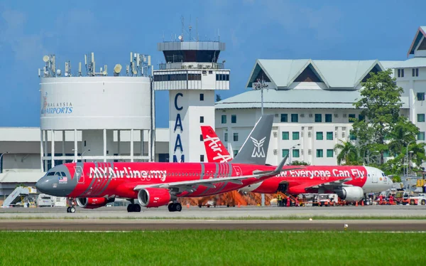 Langkawi Malesia Maggio 2023 Myairline Airbus A320 Dac Taxi All — Foto Stock