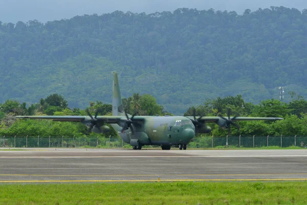 マレーシアのランカウイ 2023年5月28日 大韓民国空軍 Rokaf ロッキード マーティンC 130J 30ハーキュリーズ 750 マレーシアのランカウイ空港 — ストック写真