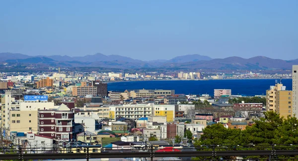 Hakodate Japan Apr 2023 Landscape Port City Sunset Seen Top — Stock Photo, Image