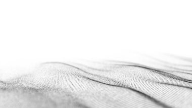 Teknolojik beyaz partikül dalgası. Büyük veri görselleştirmesi. Analitik temsil. Dijital arka plan. 3d oluşturma.