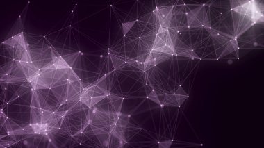 Ağ bağlantısı yapısı. Mavi bilim geçmişi. Soyut dijital arkaplan. Büyük veri görselleştirmesi. 3d oluşturma.