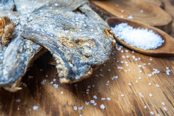 Close-up of a dried and salted cod head.Ingredient for fanesca, traditional food from Ecuador in Holy Week