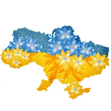 Çiçeklerle çok zayıf desen 