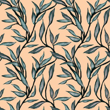 Çiçeklerle renkli parlak desen 