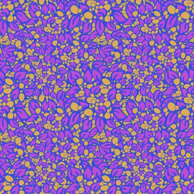 Çok parlak desenli çiçekler.