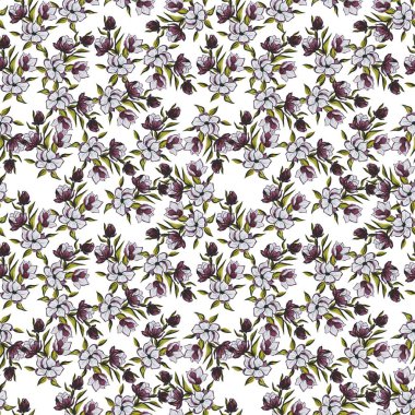 Yapraklarla çok renkli çizimler