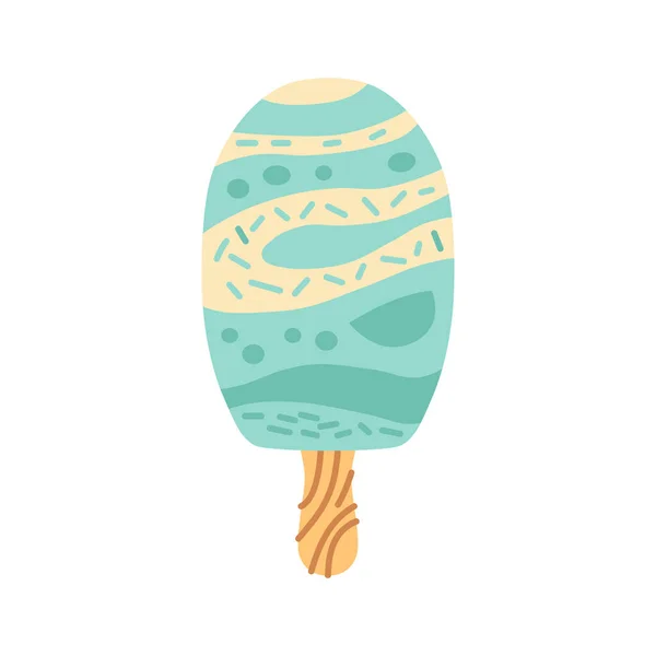 Ice Cream Bright Cartoon Style Icecream Vector Nice Colors Isolated — Vetor de Stock