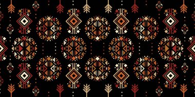 Aztek tarzında kabilenin kusursuz çizgili deseni. Ikat geometrik folklor süsü. Hintli, çingene, Meksikalı, İskandinav, halk düzeni.