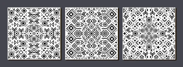 Stammesethnisch Nahtlose Muster Aztekischen Stil Ikat Geometrisches Folklore Ornament Indianer — Stockvektor