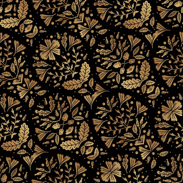 Zlatá Umělecká Dekorace Ilustrace Banner Pro Dekoraci Potisk Textil Tapety — Stockový vektor