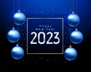 2023 yeni yıl dilek kartı 3D noel hediyesi. 