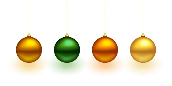 Conjunto Adorno Adorno Adorno Navidad Aislado Para Diseño Navidad — Vector de stock
