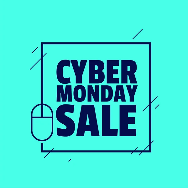 Hintergrund Cyber Monday Verkauf Für Online Shopping Und Rabatt — Stockvektor