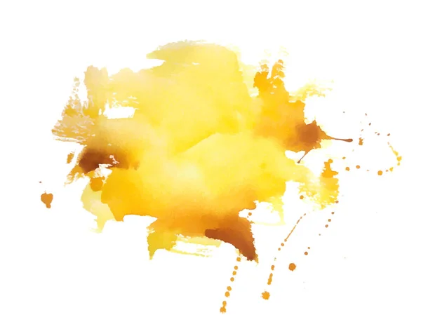 抽象黄色水彩弹纹理背景向量 — 图库矢量图片