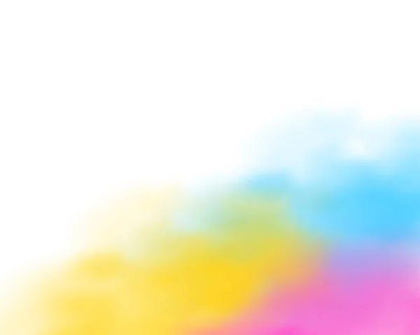 Цветное Порошковое Облако Белом Фоне — стоковый вектор
