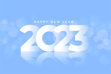 2023 yeni yıl tatil arkaplanı minimal biçim vektörü 