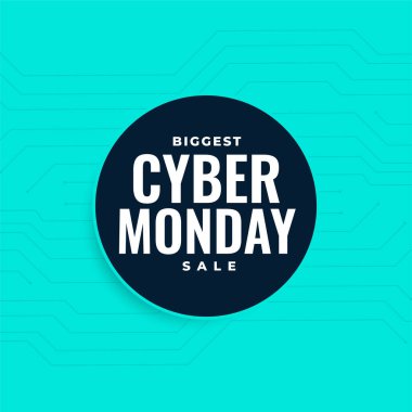 En büyük siber pazartesi indirimi stili mavi arka plan