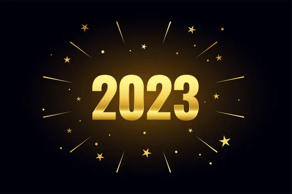 2023 New Year Celebration Banner Firework Vector — Stock Vector